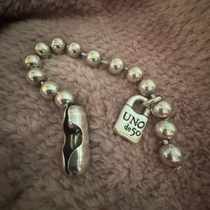 Uno de 50 Ball Chain Bracelet
